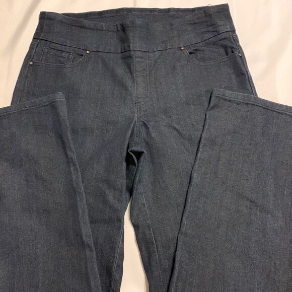Denim & Co. Size 14 tall pull on elastic waist denim jeans - Picture 1 of 8